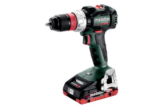 Шуруповерт-дрель Metabo BS 18 LT BL Q, аккумуляторный, LiHD, 2*18В, 4Ач, 0-600/0-2100 об/мин, патрон 1.5-13мм, 34/75 Нм, бесщёточный, metaBOX 145, 1.8кг (602334800) | Зображення 1