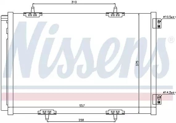 Радіатор, конденсор кондиціонера VAUXHALL CROSSLAND, OPEL CROSSLAND, NISSENS (940055)