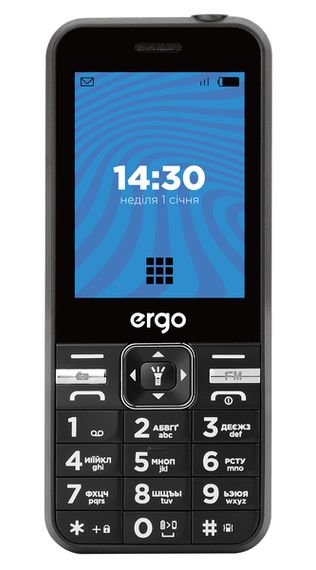 Мобільний телефон ERGO E281 Dual Sim Black (E281 black)