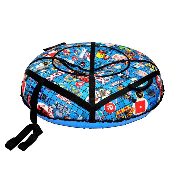 Тюбінг для катання 100 см "роблекс синій" (Оксфорд, ПВХ) плюшка для снігу | Зображення 5