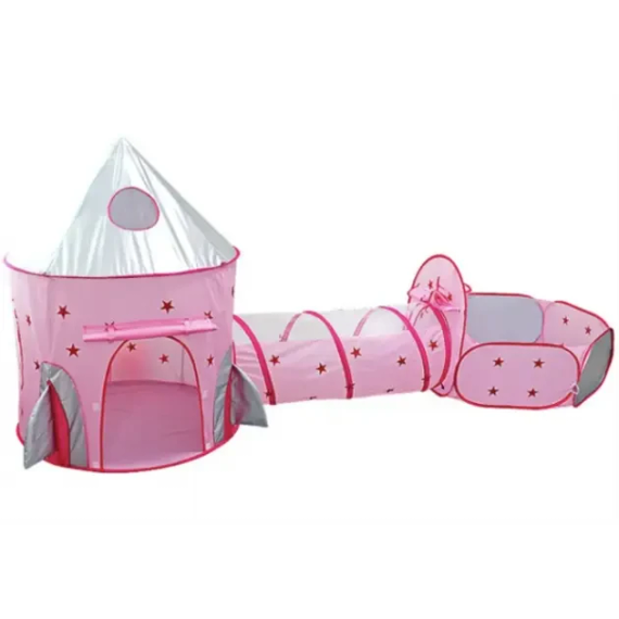 Палатка детская игровая / Большая детская палатка с туннелем и сухим бассейном / Палатка дом для детей | Зображення 3