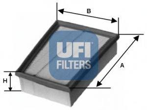 Фільтр повітряний RENAULT KANGOO 98-, MEGANE, LAGUNA 97- (вир-во UFI) UFI 3014700 на DACIA LOGAN MCV (KS_)