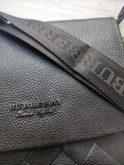 Чоловічі шкіряні сумки Burberry клапан чорний | Зображення 1