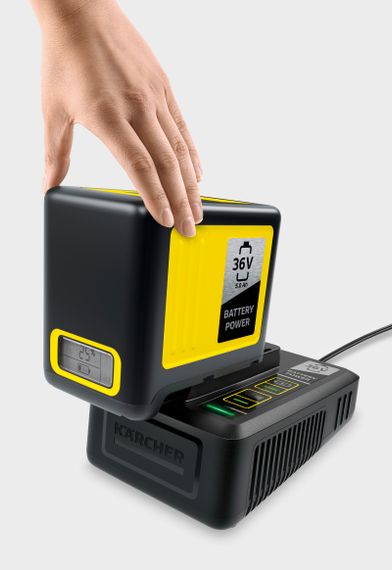 Набор аккумулятор + зарядное устройство Karcher 36В, 5Ач, быстрый заряд (2.445-065.0) | Зображення 1