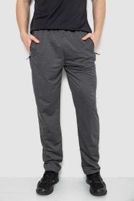 Спорт штани чоловічі, колір темно-сірий, 244R41734