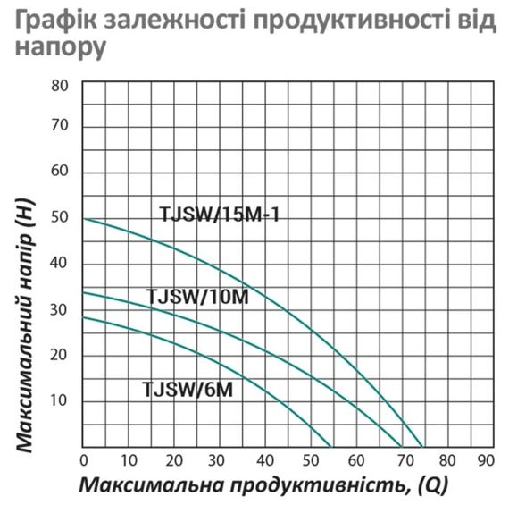 Насос поверхневий відцентровий Pumpman TJSW/10M Нmax 34 м Qmax 4,2 куб.м 0,75 кВт (CV029757) | Зображення 2