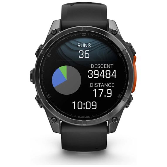 Смарт-годинник Garmin fenix 8 47mm, AMOLED, Glass/SS, SlateGray Steel/Black, BlkBnd, GPS (010-02904-00) | Зображення 8
