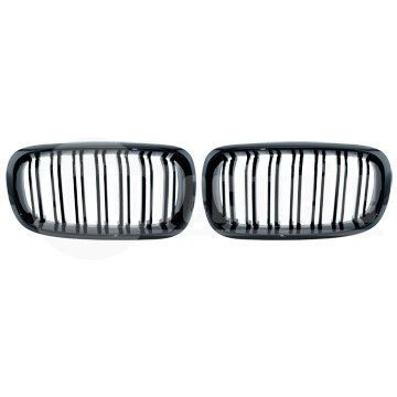 Решетки радиатора компл. BMW X5 F15 13-18 (глянц. чёрн. двойные), AutoTechteile, 700 0334, 700 0312