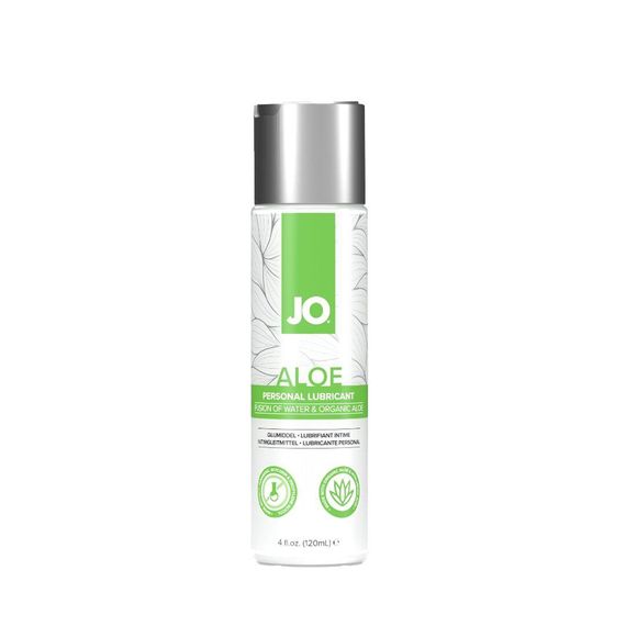 Змазка на водній основі JO H2O Organic Aloe (120 мл), зволожувальний та заспокійливий ефект sexstyle