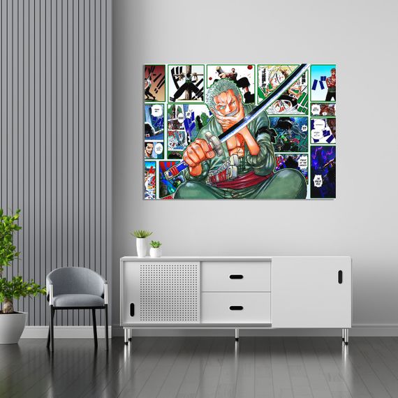 Плакат-постер з принтом Кавун One Piece Ван Піс Zoro Зоро Плакат комікс А1 ПЛ000691(A1)
