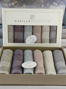 Полотенца Pupilla Kristal 30х50см Бамбук набор 6шт