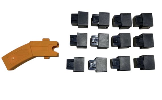 Самый Мощнейший Парализатор (шокер) Стреляющий электрошокер Ultra X Orange «Taser» + 12 Картриджей