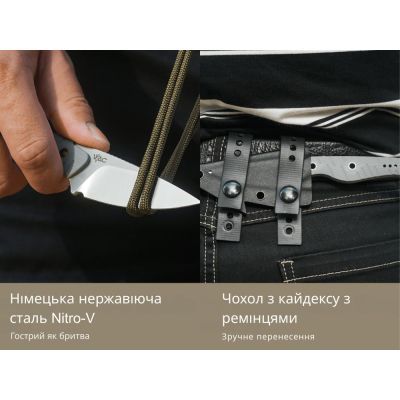 Нож Civivi SOKN, Satin, сірий G10 (C22027-2) | Зображення 3