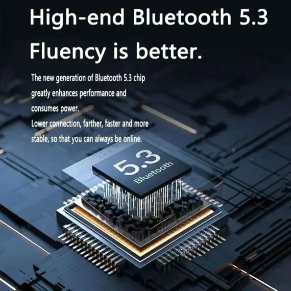 T2 TWS Бездротові Bluetooth-навушники з цифровим дисплеєм і Hi-Fi звуком. Білі | Зображення 4