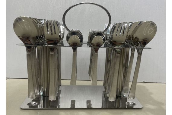Набір столових приборів Cutlert Set CD-03 36 предметів з нержавіючої сталі 18/10 у футлярі (44327-CD-03_1063)