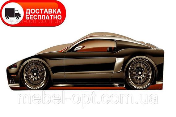 Ліжко машинка серія Бренд Ford-Mustang графіт, для дітей і підлітків