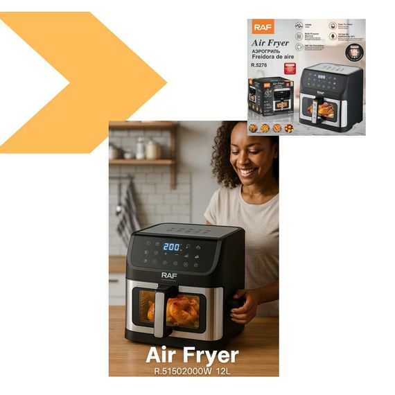 Повітряна фритюрниця з економією олії 90% RAF R-5276 10L 1800Вт (46361-R.5276_2798) | Зображення 5