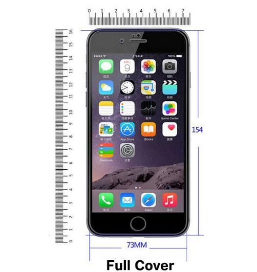 Full Cover защитное стекло для iPhone 6 Plus 5.5" - White | Зображення 3