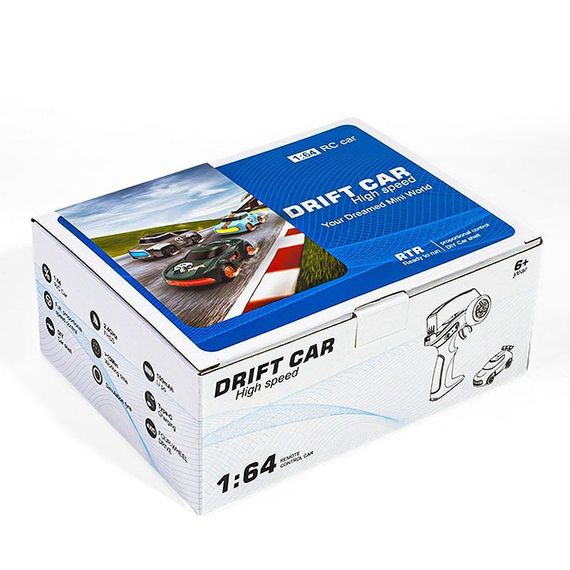 Дріфт-машина на радіокеруванні SHT K13 (1:64) Rally Car 2.4G Blue | Зображення 5