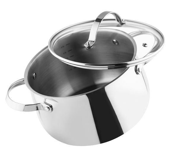 Каструля Vinzer Culinaire 50167, 4 л, 20 см, з нержавіючої сталі з кришкою, для всіх типів плит | Зображення 1