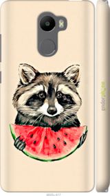 Чохол на Xiaomi Redmi 4 Єнотик з кавуном "4605m-417-2448"