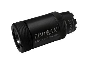 Пламегаситель ZBROIA для AK кал. 5.45 Резьба М24x1.5R Пламегаситель 5.45 Пламегаситель АК Пламегаситель ак 74