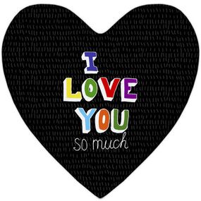 Подушка сердце I love you so much 37x37 см (4PS_WOL046)