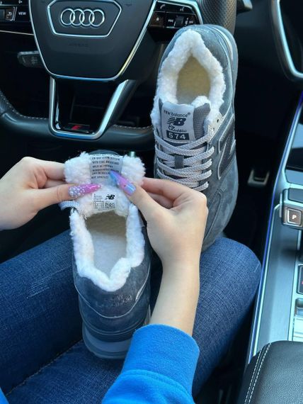 Жіночі кросівки ew 574 Dark Grey Fur 41 26 | Зображення 6