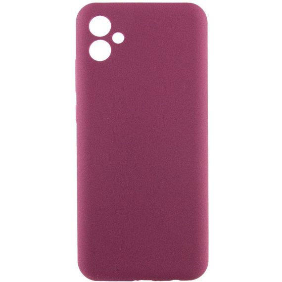 Чехол Silicone Cover Lakshmi Full Camera (AAA) для Samsung Galaxy A07 Бордовый / Plum