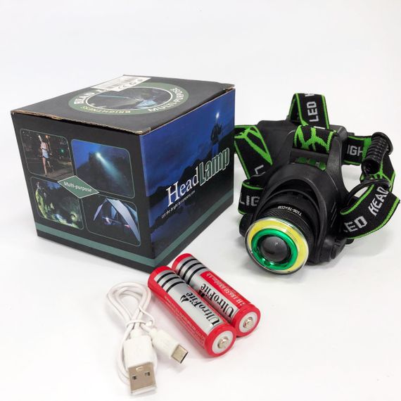 Ліхтар на голову для гаража і дачі T106-T6+COB, Тактичний ліхтар на голову Налобний для сто AZ-40 | Зображення 7