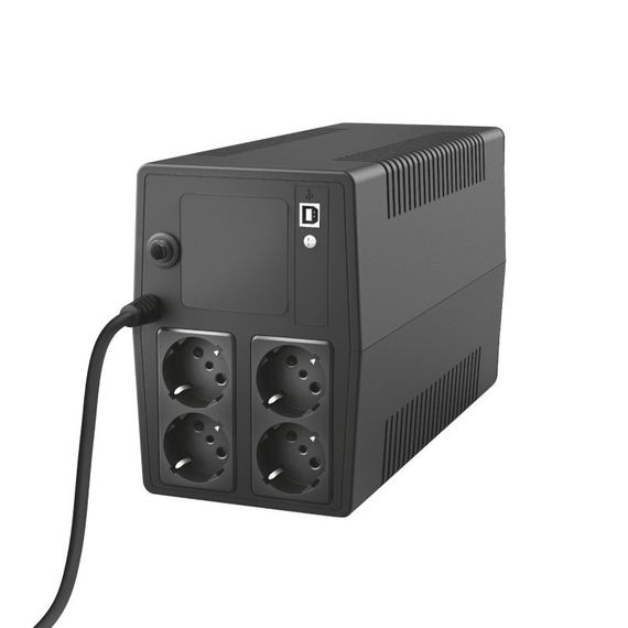 Джерело безперебійного живлення Trust Paxxon 1500VA UPS with 4 standard wall power outlets BLACK (23505_TRUST) | Зображення 1