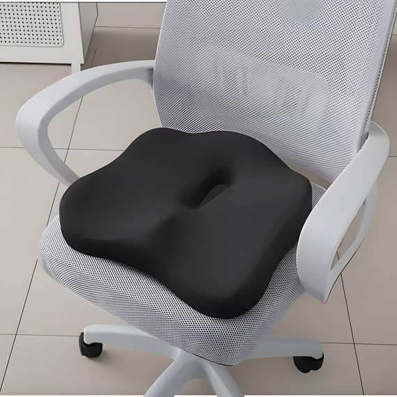 Подушка для сидіння з ефектом пам'яті 3D Memory Foam чорна 34 х 40 см | Зображення 2