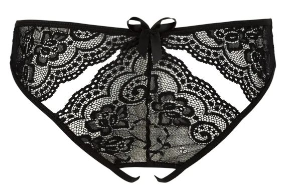 Открытые трусики САРА черные sexstyle | Зображення 3