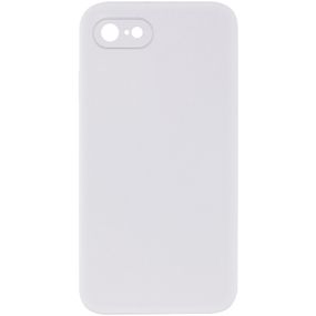 Silicone Case Square Full Camera Protective (AA) NOLOGO для Apple iPhone 7 / 8 / SE (2020) (4.7") Белый / White