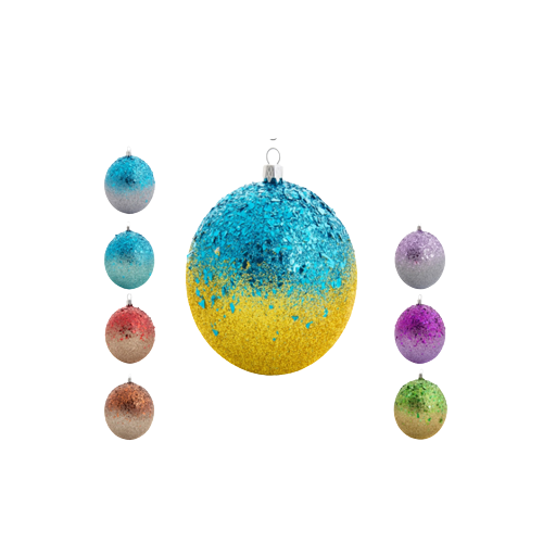 Ялинкова куля омбре лупка d15 см КС