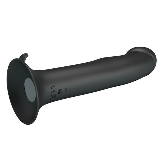 Реалистичный вибратор на присоске Pretty Love Murray с пульсацией, чёрный, 19 х 3.8 см Sex Aura | Зображення 4