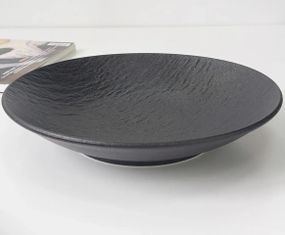 Тарілка глибока Olens Чорний обеліск 102-671 25 см чорна