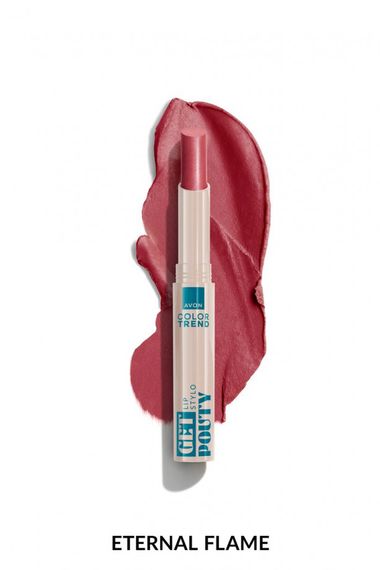 Губна помада Avon Color Trend кремова з сатиновим фінішем | Гаряче полум’я (Eternal Flame) 1.8 г