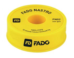 Фум-стрічка Nastro ГАЗ 12×10×0,075 мм, жовтий пластик