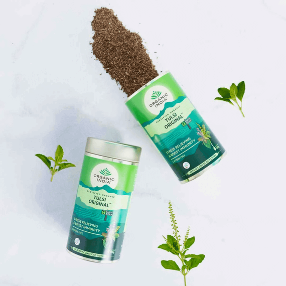 Оригінальний органічний зелений чай Тулсі  100г Organic India 801541011001 | Зображення 1
