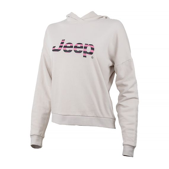 Толстовка JEEP HOODED CROPPED SWEATSHIRT Striped Print