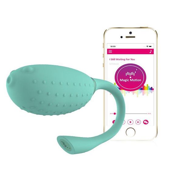 Смарт-виброяйцо Magic Motion Fugu Green, глубокая вибрация sexstyle