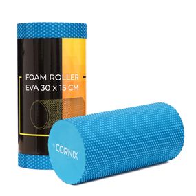 Масажний ролик Cornix EVA+ 30 x 15 см (валик, ролер) XR-0301 Blue
