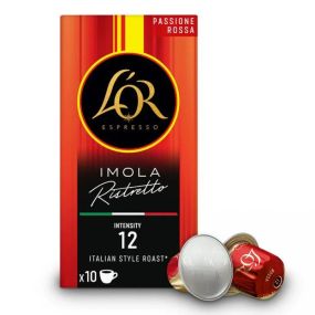 Nespresso капсулы L'OR Imola Ristretto 12 (10 шт) Франция Неспрессо Льор крепкий кофе