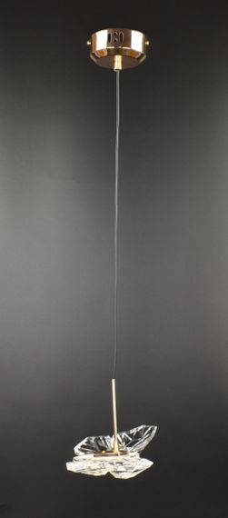 Люстра світлодіодна підвісна LED світильник для квартири на стелю лед 26523 Золото 25-110х15х25 см.