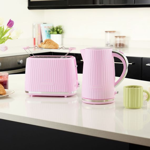 Тостер Russell Hobbs Eden 800Вт, пластик, підігрів, розморожування, малиновий (27372-56) | Зображення 7