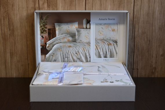 Постільна білизна First Choice Homesko Ranforce 200 х 220 см Amaris Storm | Зображення 2