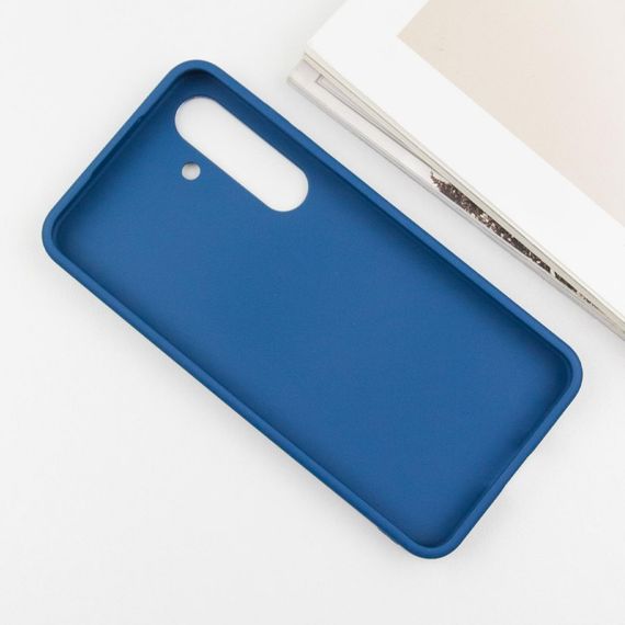 TPU чехол Bonbon Metal Style для Samsung Galaxy S24 Синий / Denim Blue | Зображення 3