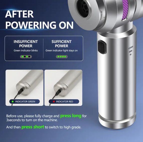 Мощный беспроводной пылесос 3-в-1 с LED-подсветкой, функцией обдува и USB зарядкой. | Зображення 1