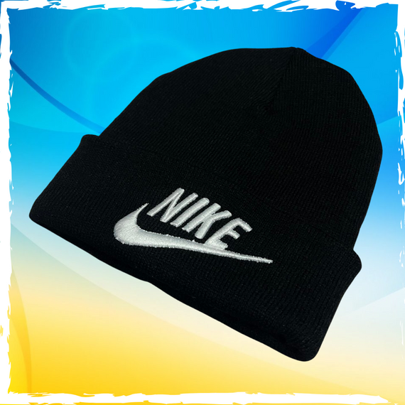 Шапка брендовая универсальная Nike, Найк. Шапка мужская, женская, подростковая, детская | Зображення 1
